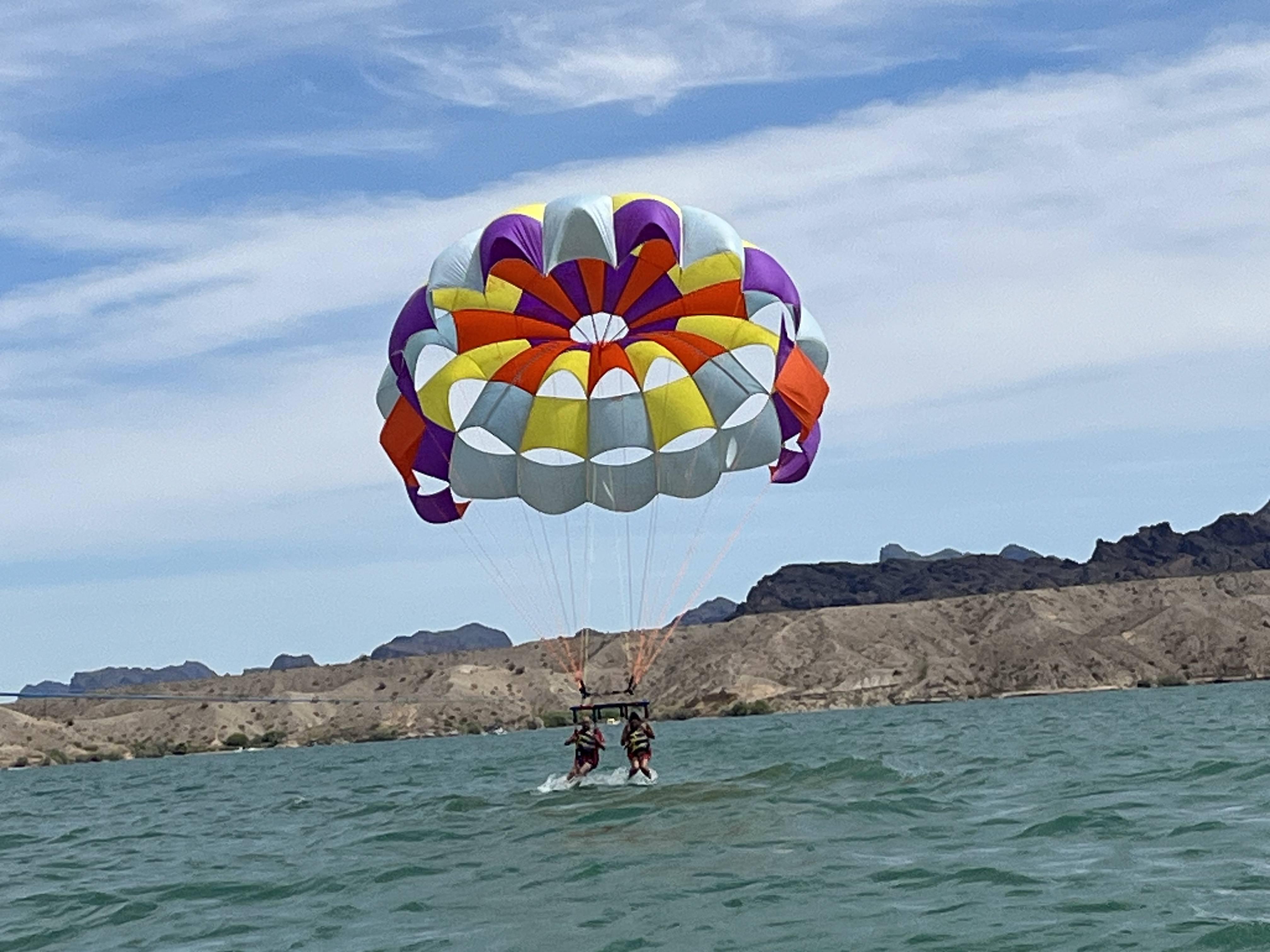 Parasailing adventure over Seattle waters